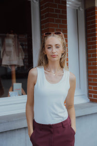 KAARINA JERSEY TOP wit