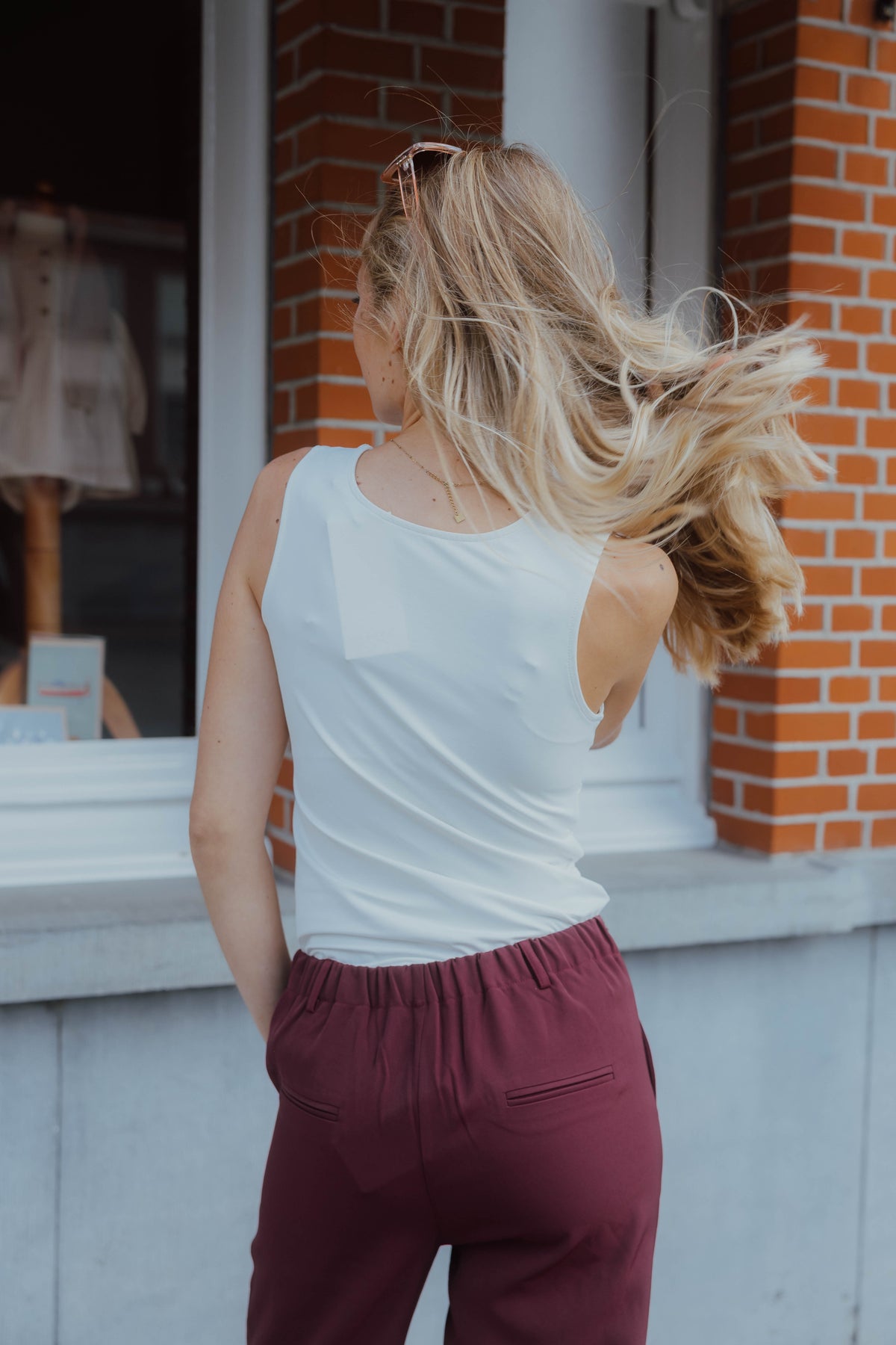 KAARINA JERSEY TOP wit