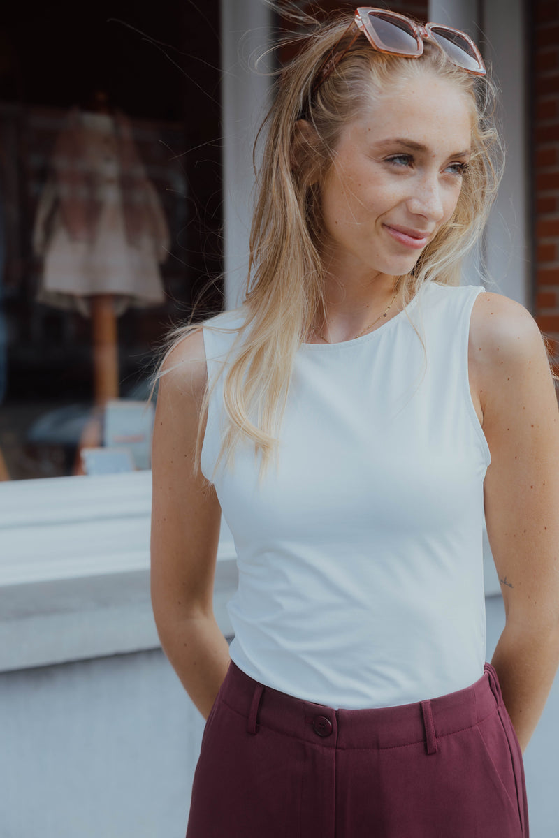 KAARINA JERSEY TOP wit