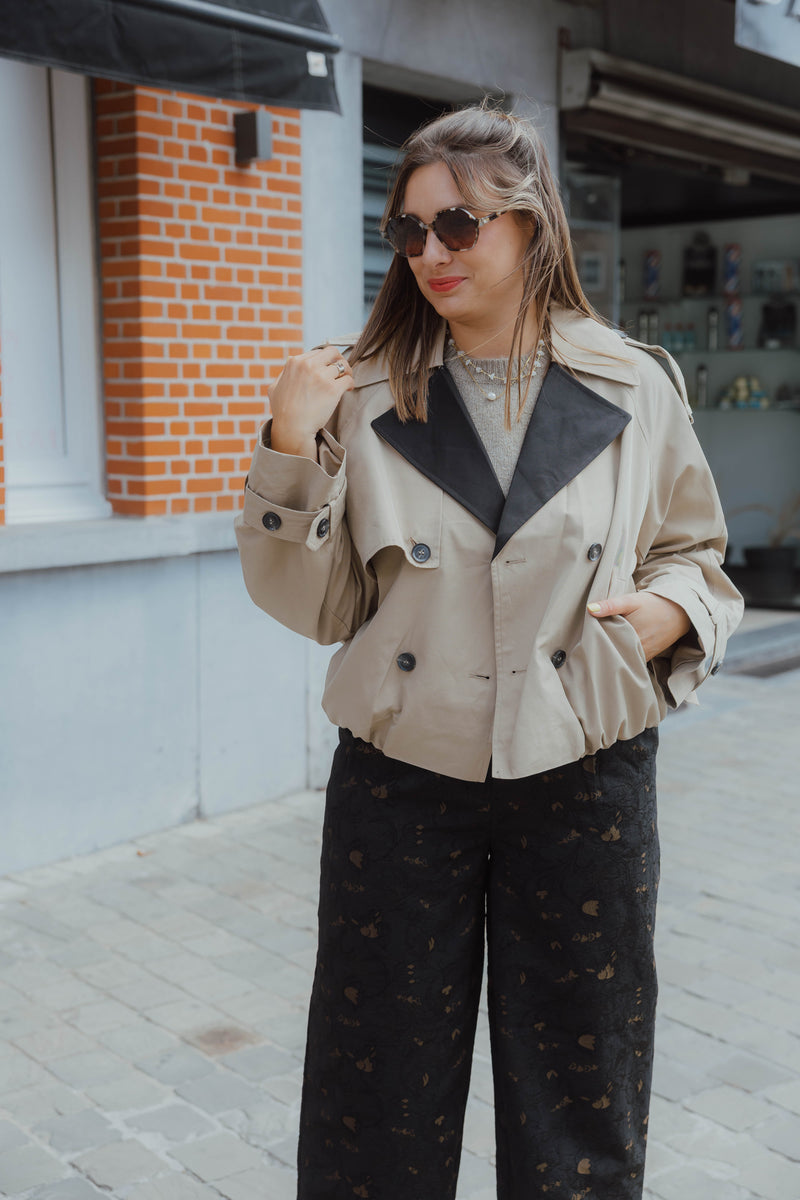 YASELVA SHORT JACKET beige