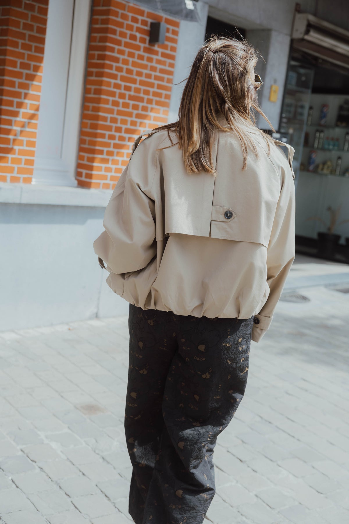 YASELVA SHORT JACKET beige
