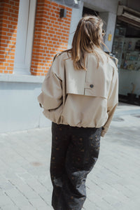YASELVA SHORT JACKET beige