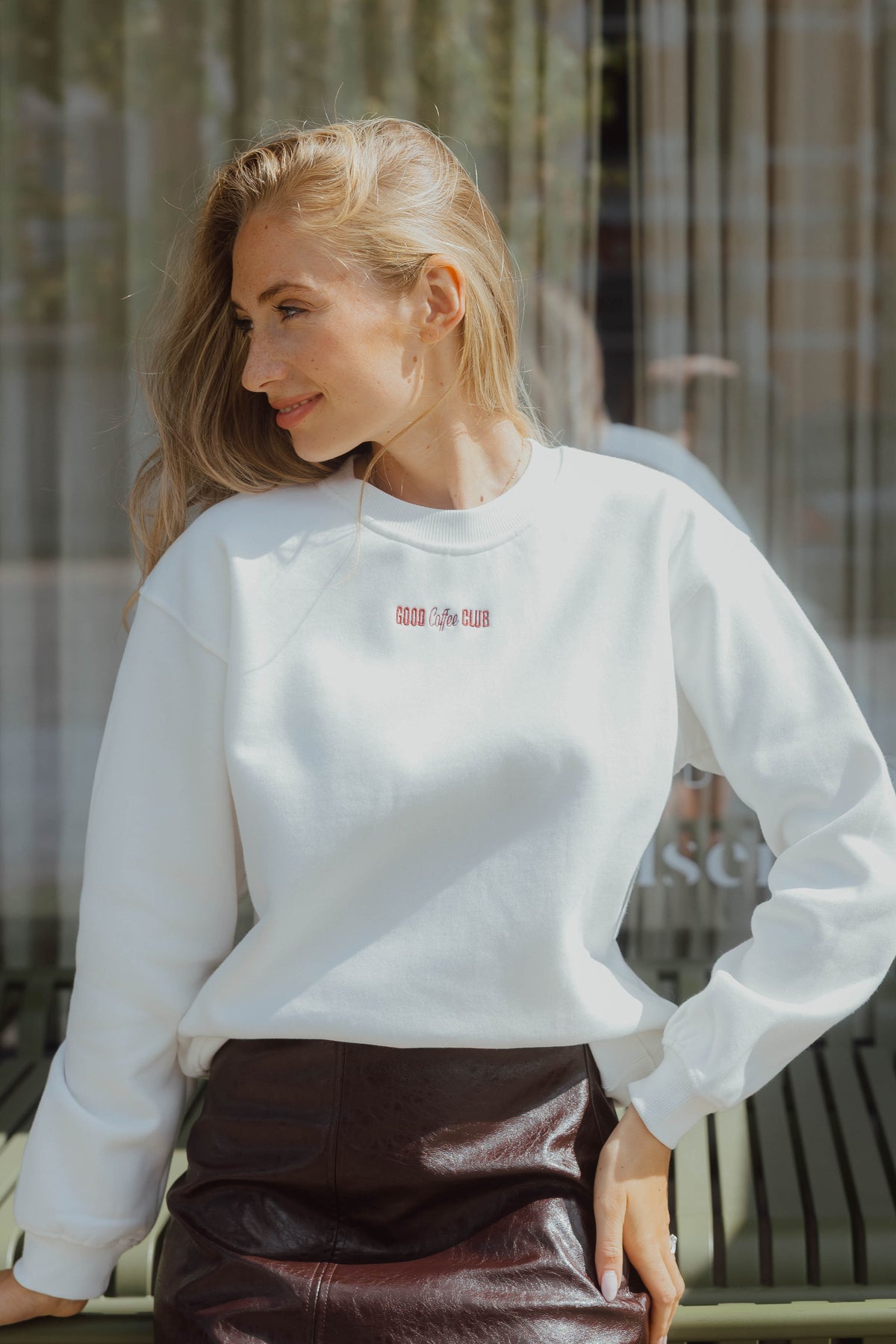 IHMERELLA SWEATER bordeaux/wit