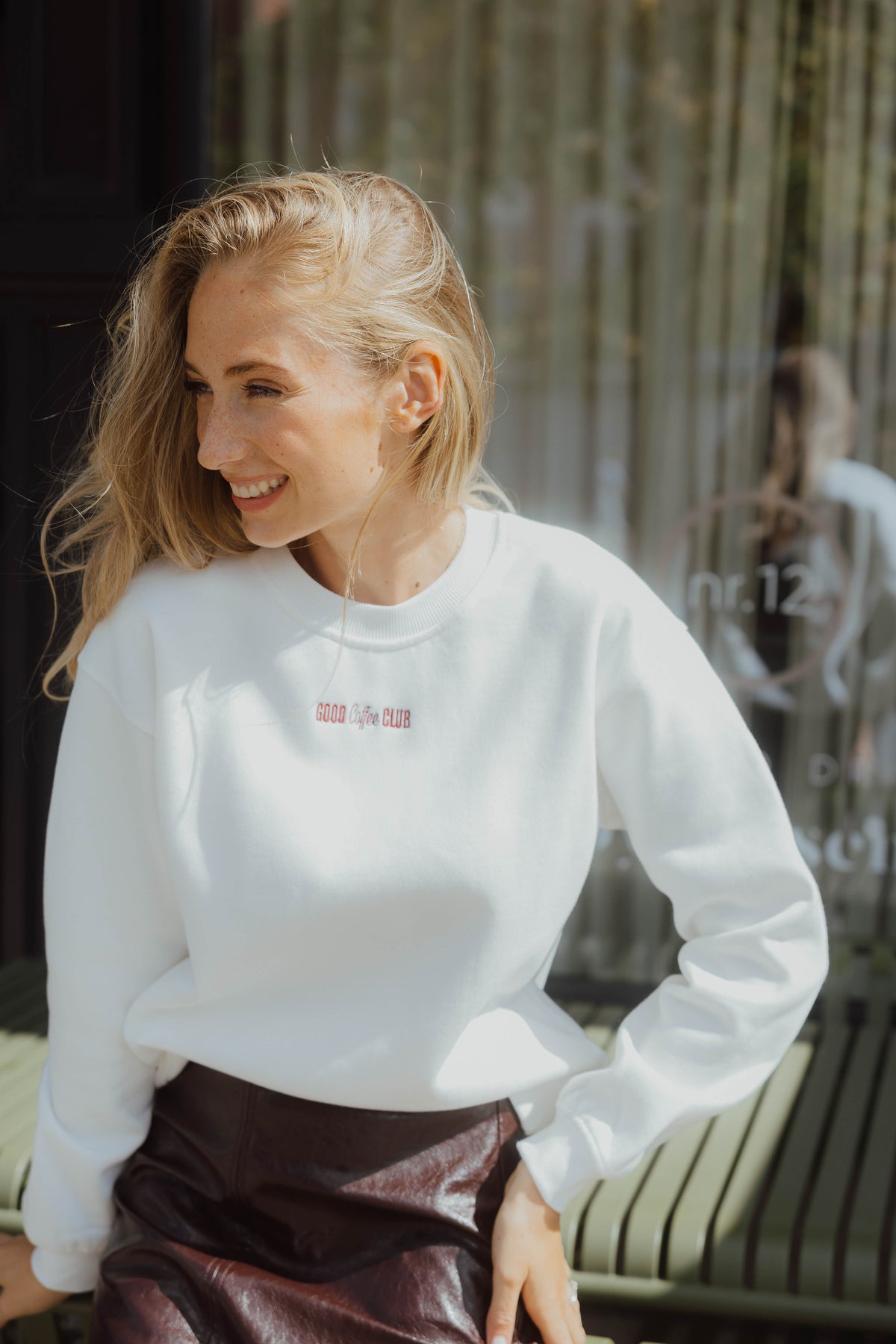 IHMERELLA SWEATER bordeaux/wit