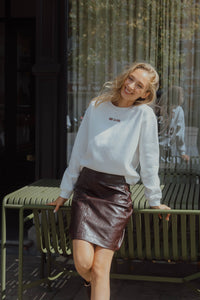 IHMERELLA SWEATER bordeaux/wit