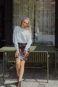 BYDAINA SKIRT chocolat