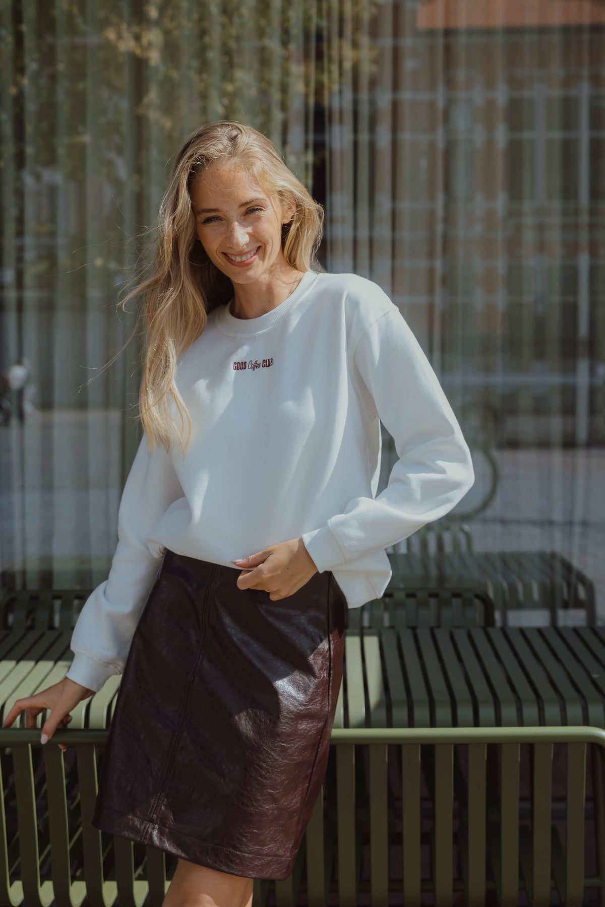 IHMERELLA SWEATER bordeaux/wit