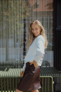 BYDAINA SKIRT chocolat