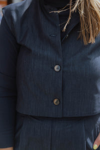 IHJUMI WAIST donker blauw
