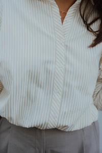 FBBLAIR BLOUSE ecru/goud