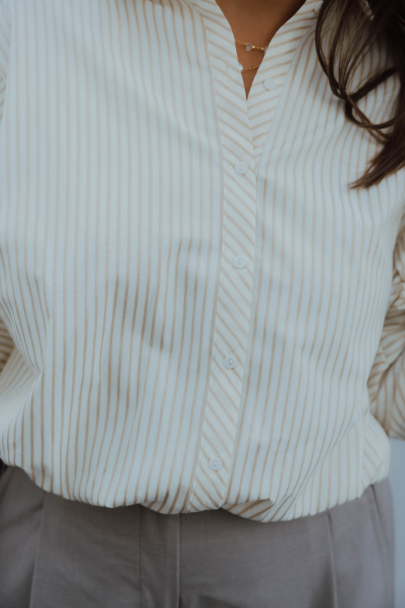 FBBLAIR BLOUSE ecru/goud