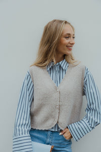 YASLEE SHIRT stripe blauw