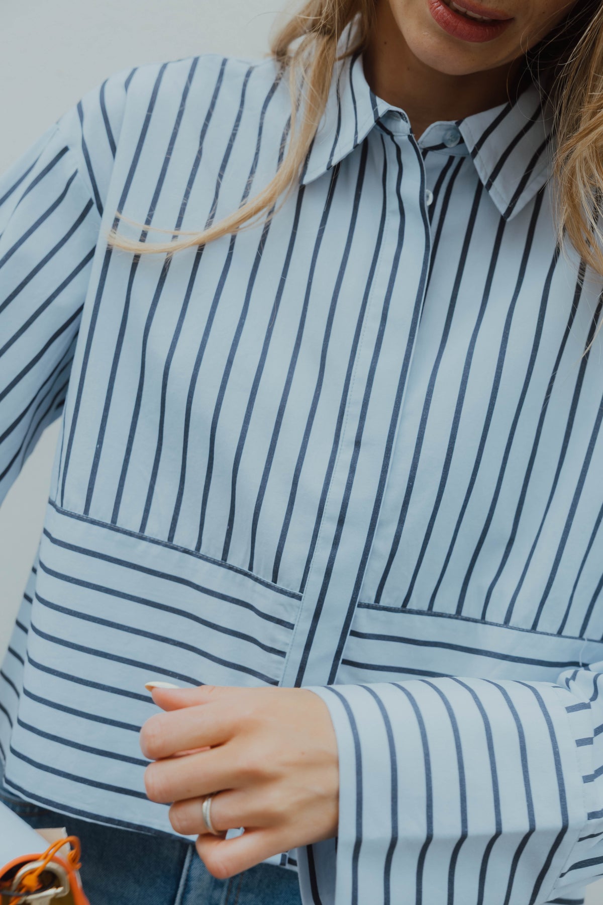 YASLEE SHIRT stripe blauw