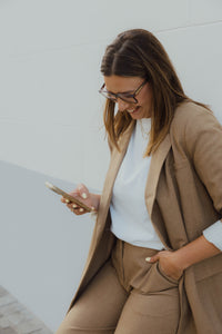 BYDANOA BLAZER bruin