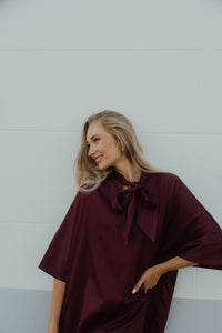 YASKAREN DRESS bordeaux