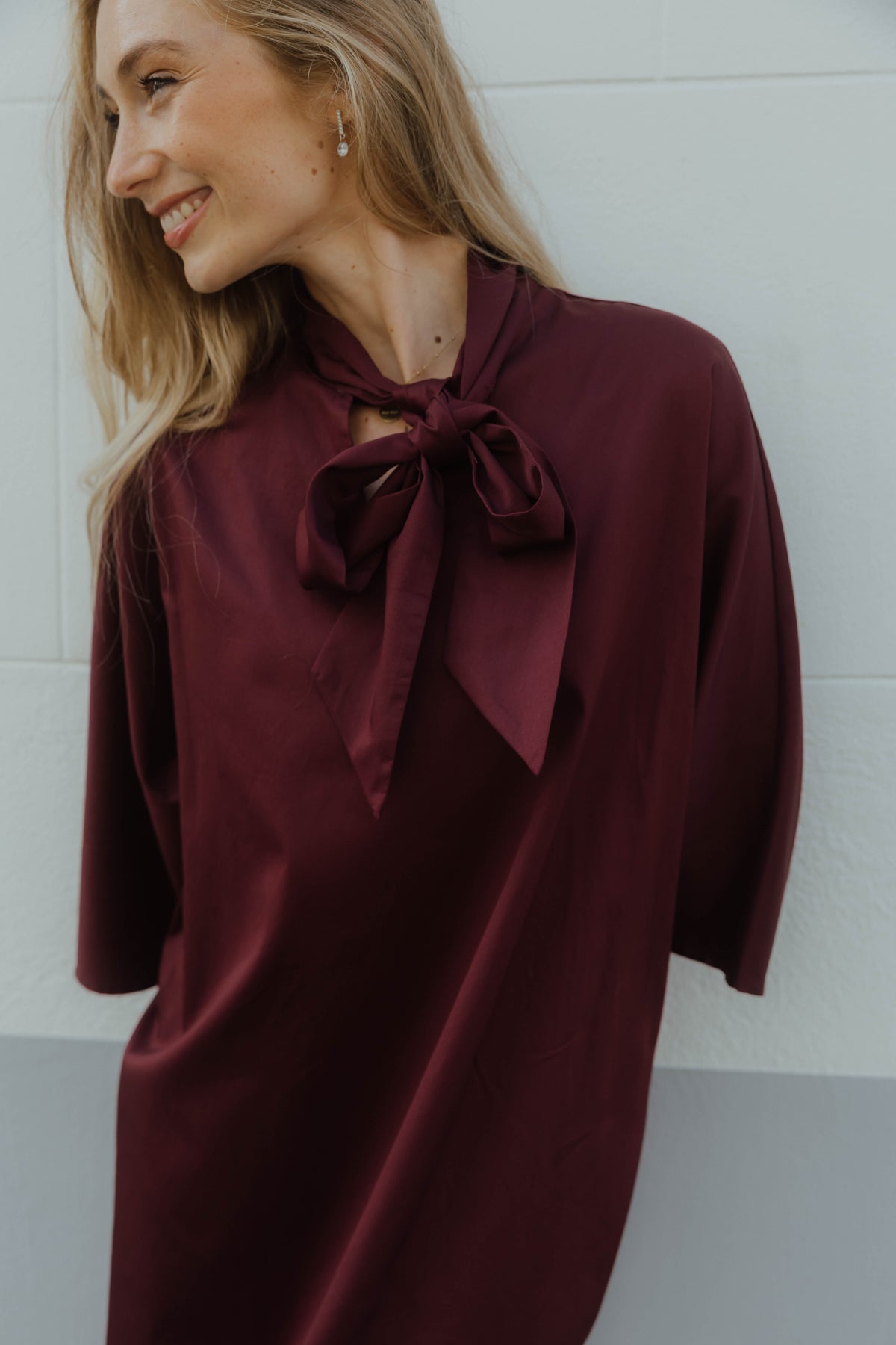 YASKAREN DRESS bordeaux