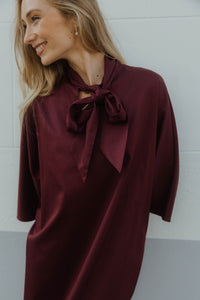 YASKAREN DRESS bordeaux