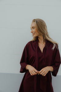 YASKAREN DRESS bordeaux