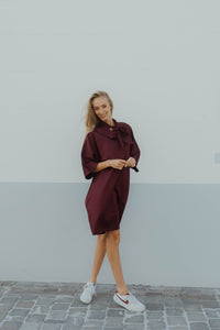 YASKAREN DRESS bordeaux