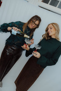 OBJEBBA SNAKE PANT bruin/zwart