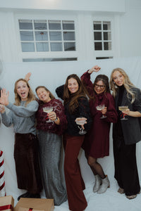 YASJULINA LS DRESS bordeaux