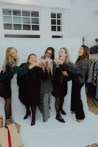 YASDIO LS DRESS zwart