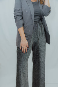 KAARINA JERSEY TOP donker grijs