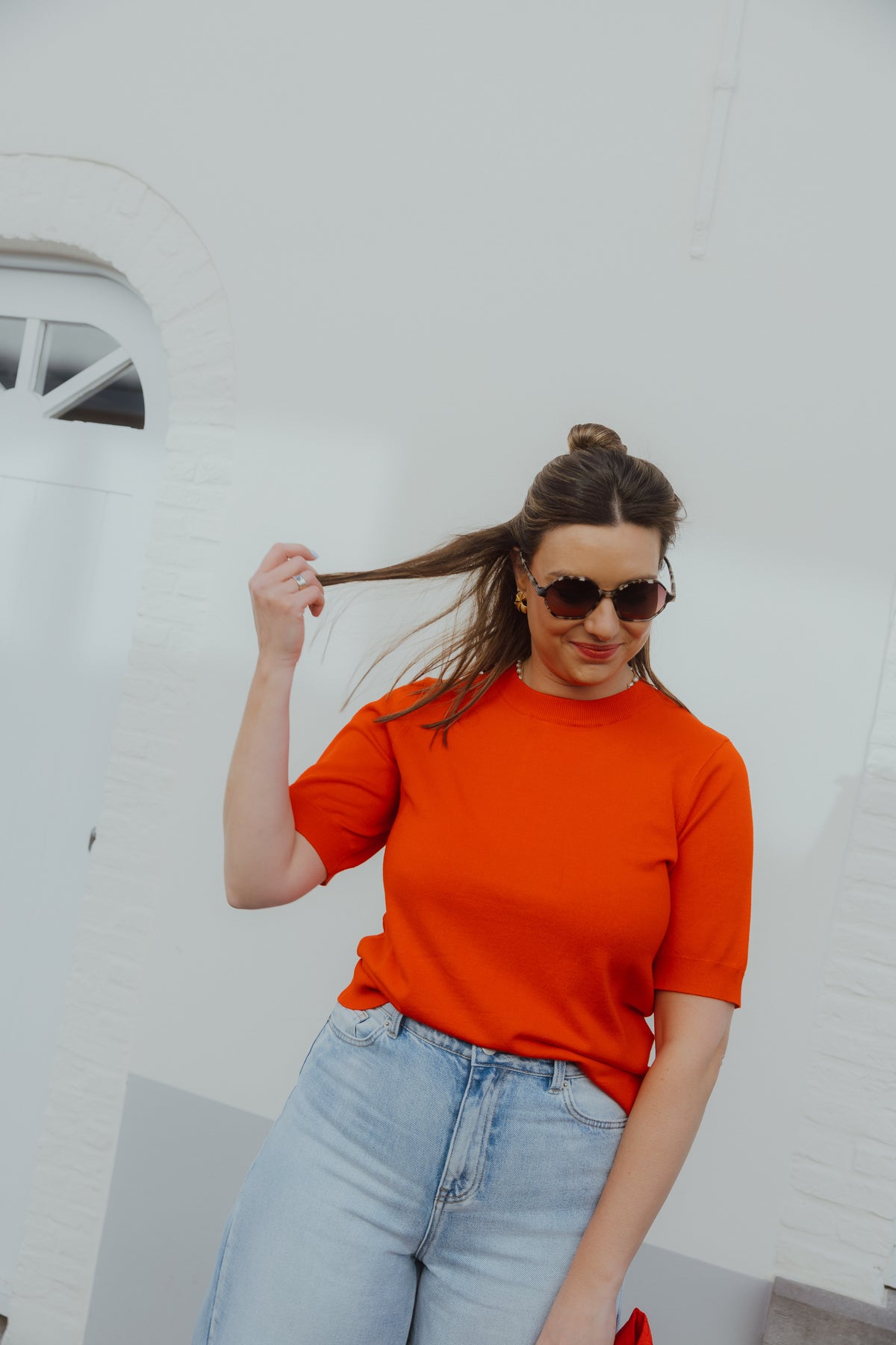 YASLENA KNIT rood