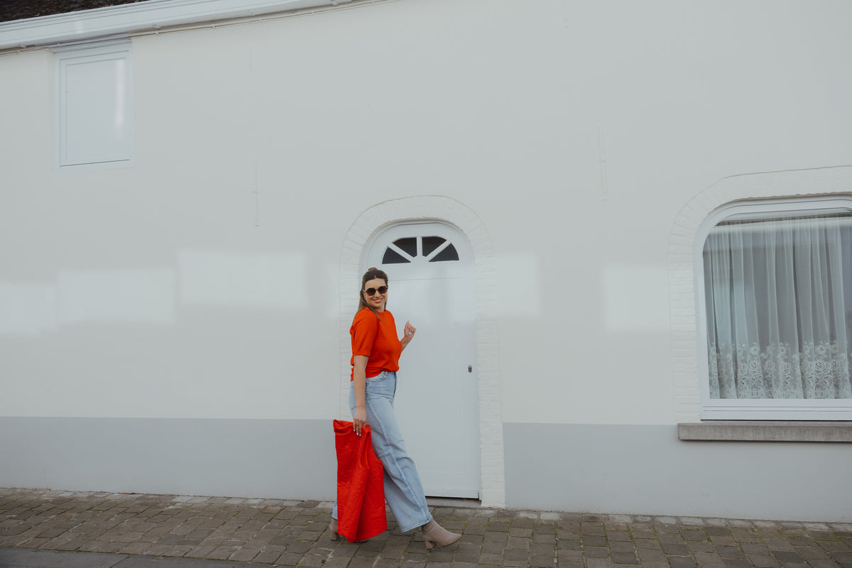 YASLENA KNIT rood