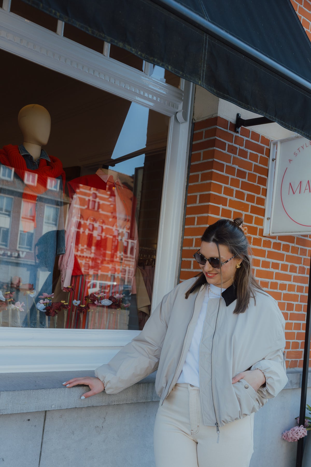KAROSKA BOMBER JACKET beige