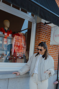 KAROSKA BOMBER JACKET beige