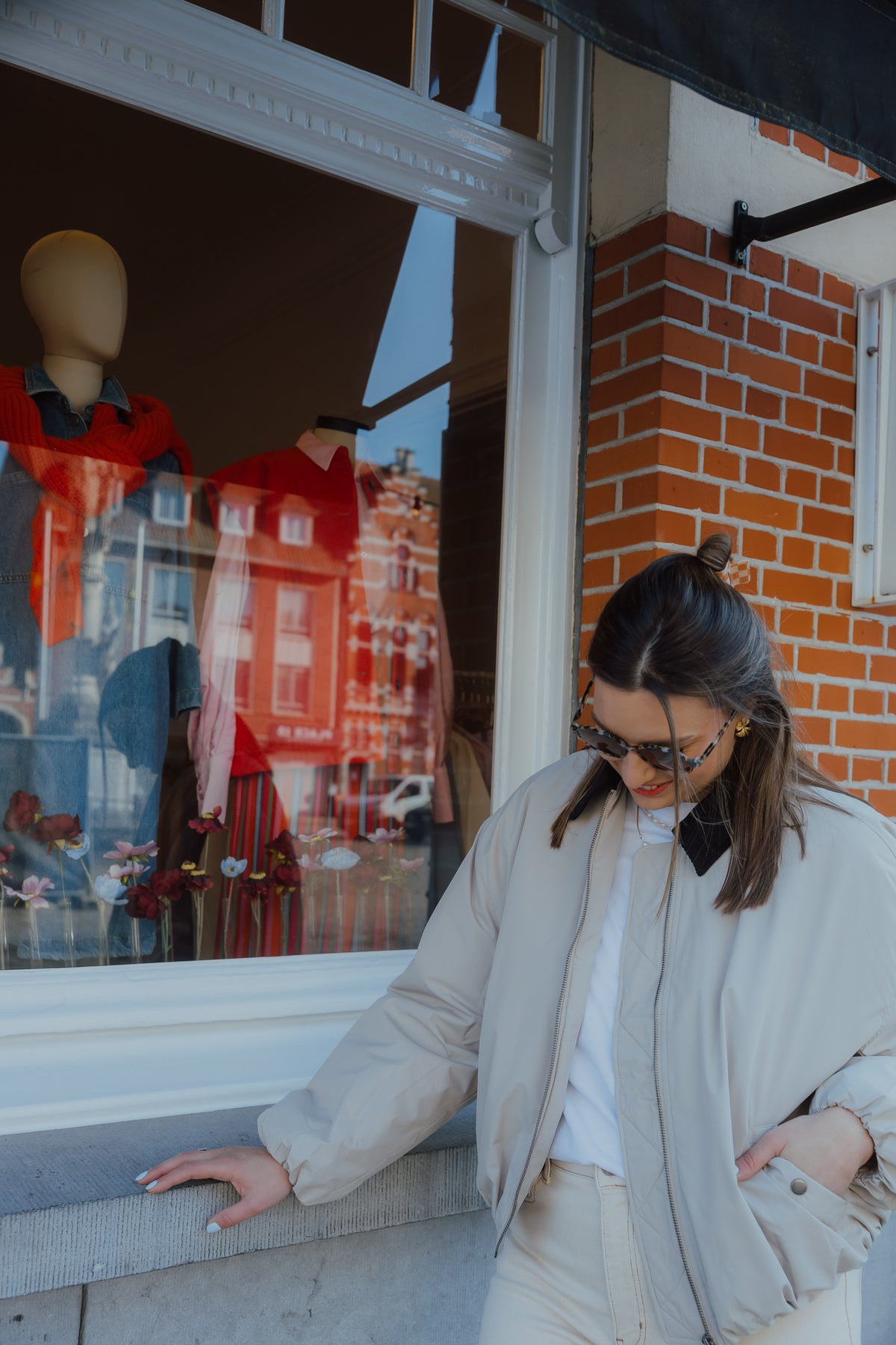 KAROSKA BOMBER JACKET beige