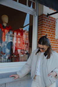 KAROSKA BOMBER JACKET beige