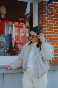 KAROSKA BOMBER JACKET beige