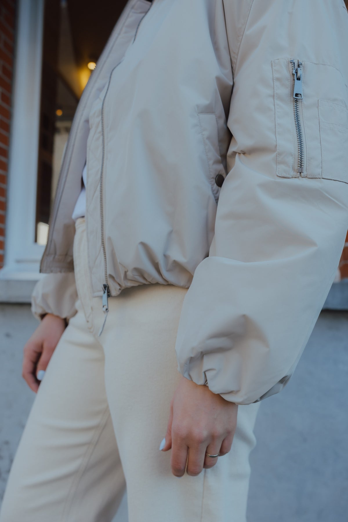 KAROSKA BOMBER JACKET beige