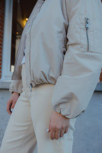 KAROSKA BOMBER JACKET beige