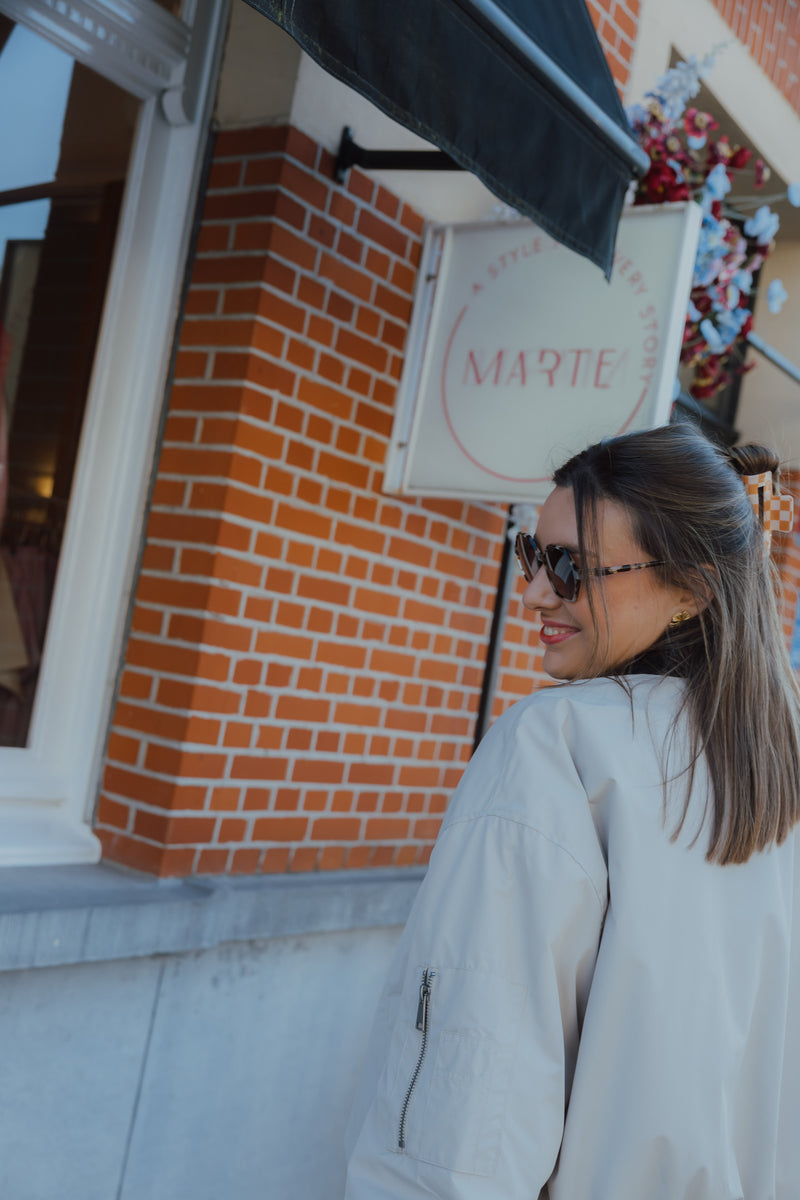 KAROSKA BOMBER JACKET beige