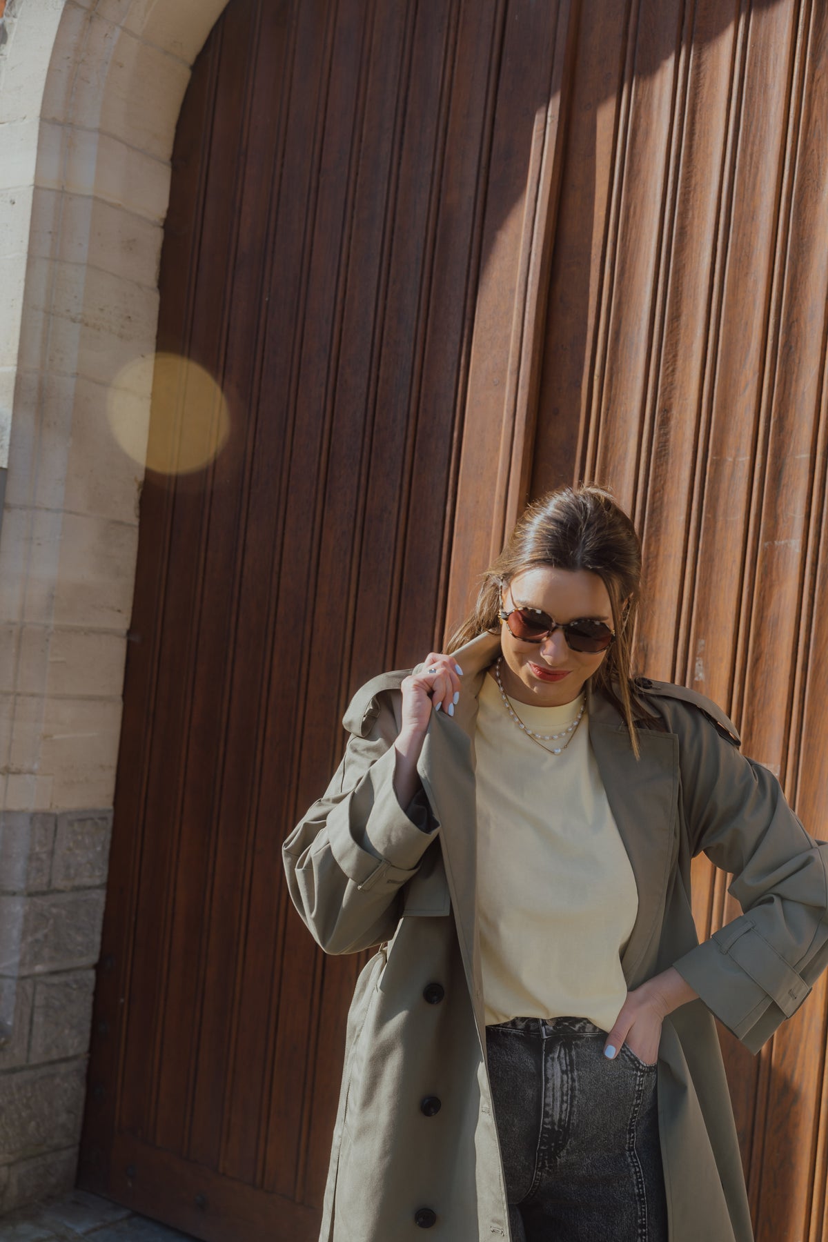 KAVALENTINA TRENCH COAT kaki