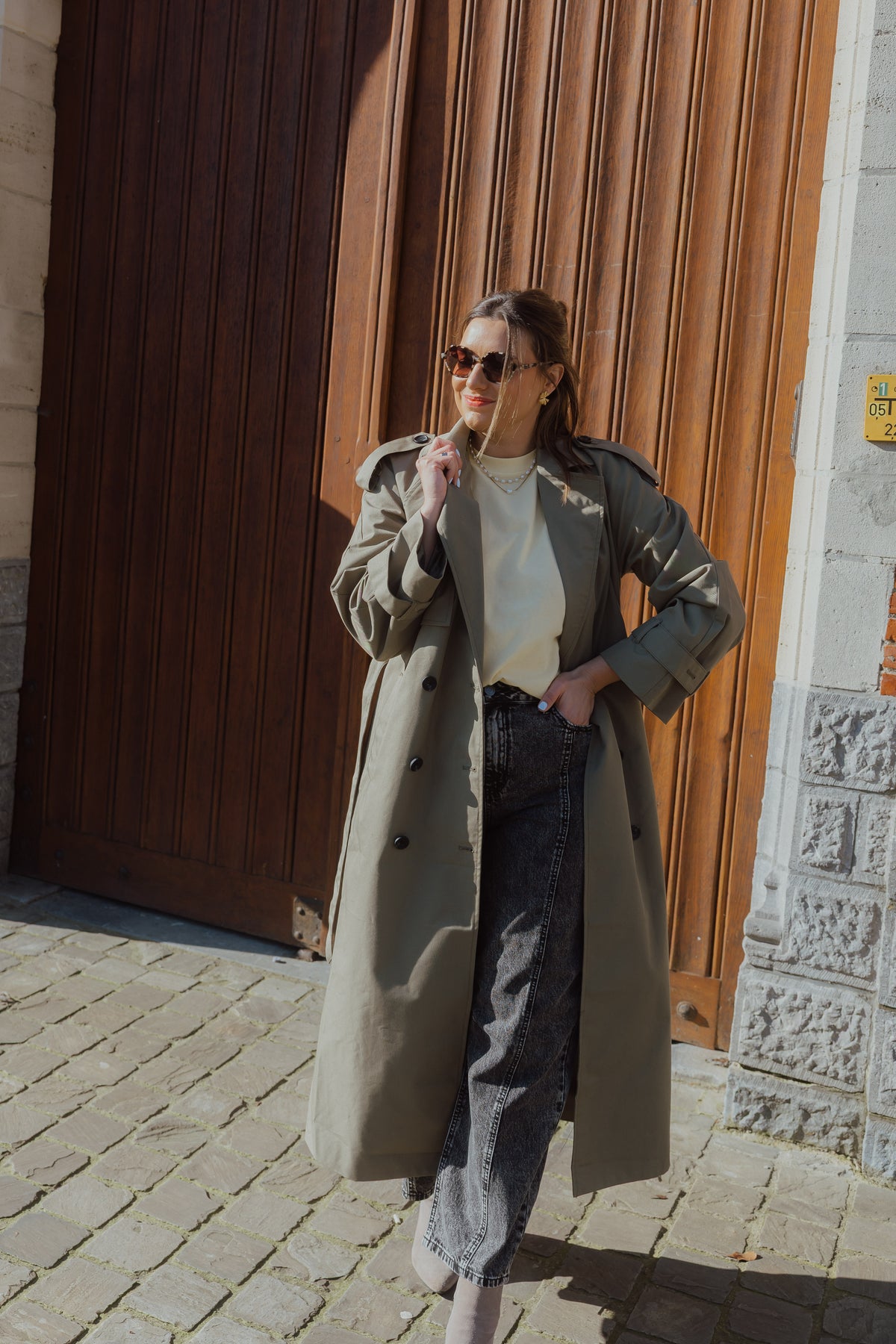 KAVALENTINA TRENCH COAT kaki