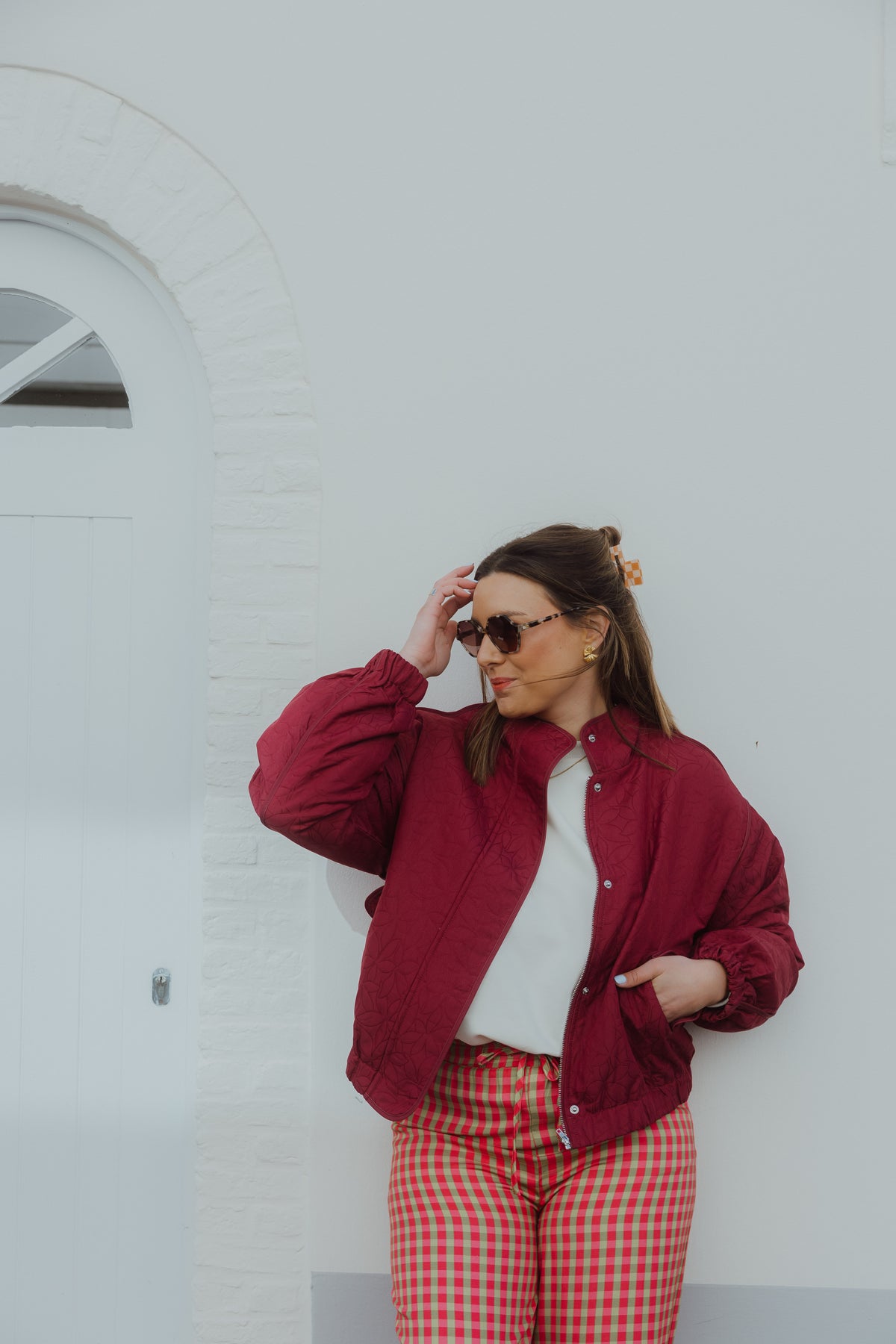 YASFIPA QUILTED JACKET bordeaux