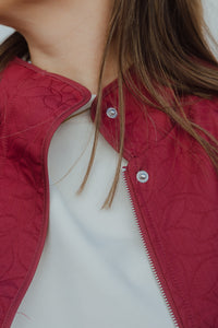 YASFIPA QUILTED JACKET bordeaux