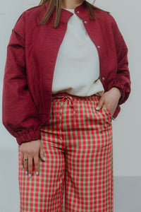 YASFIPA QUILTED JACKET bordeaux