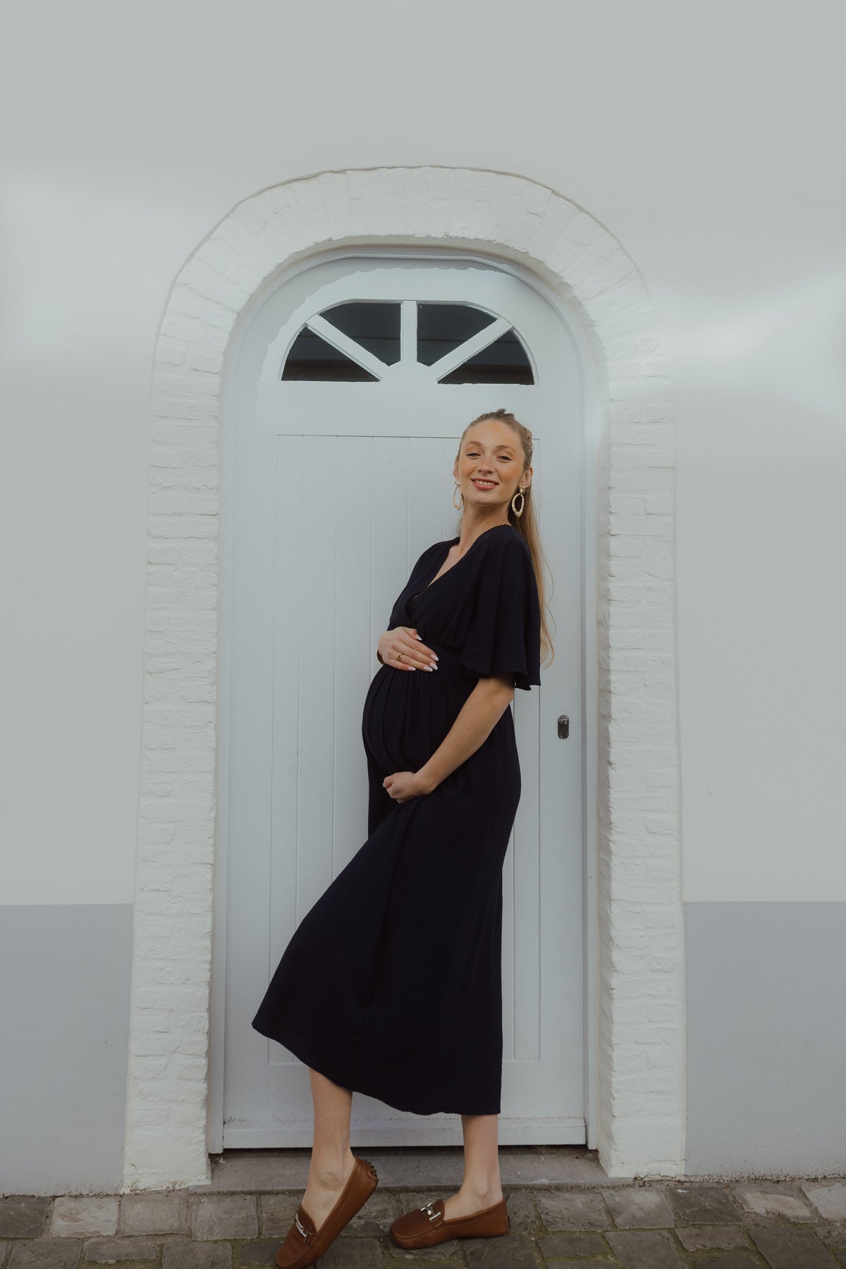 KASIRENA LONG DRESS navy blue