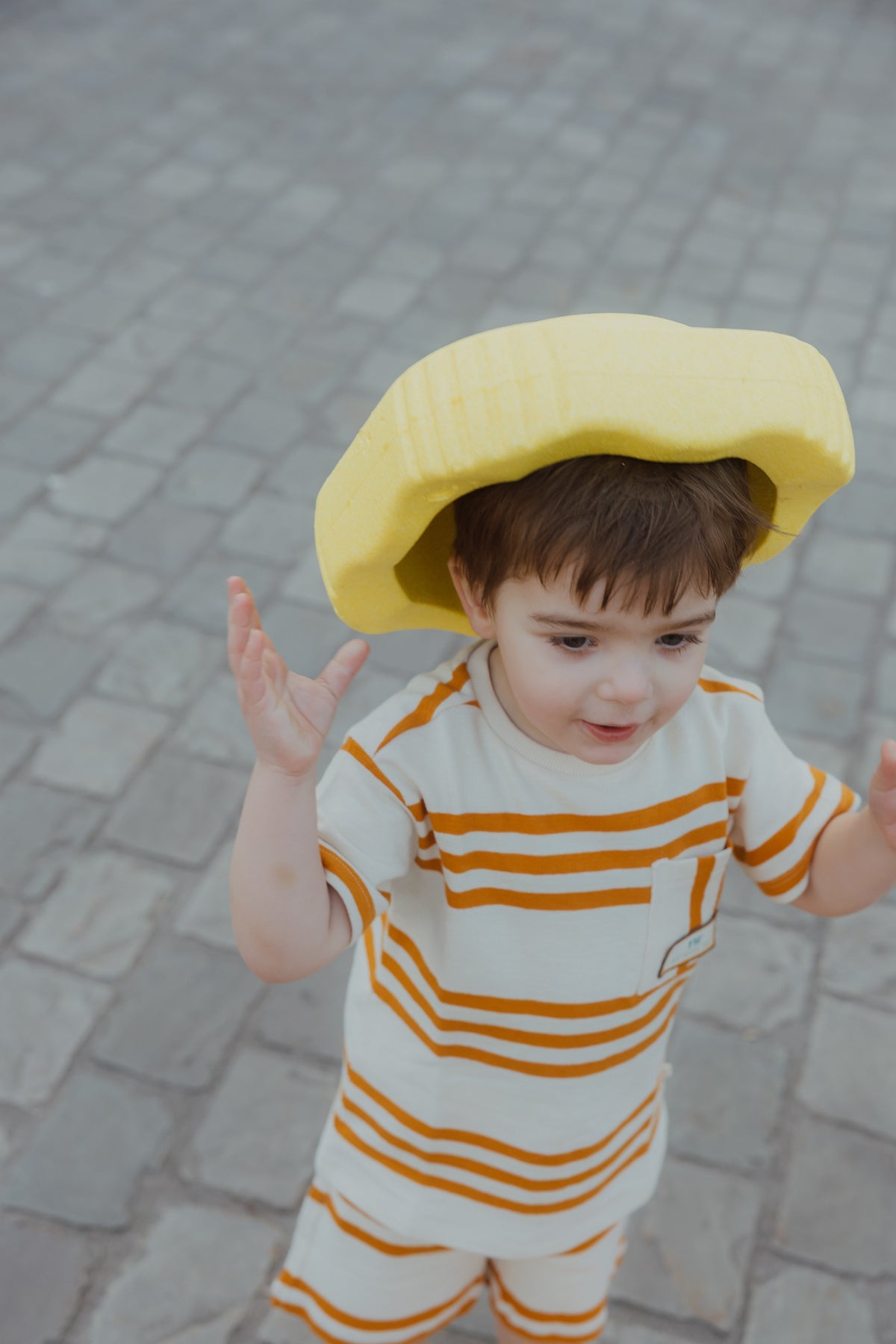 TRIAD STRIPE SHIRT oranje/ecru