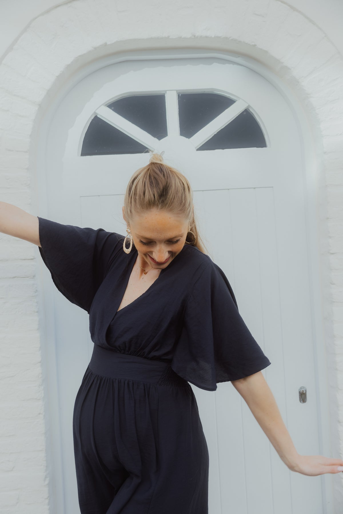 KASIRENA LONG DRESS navy blue
