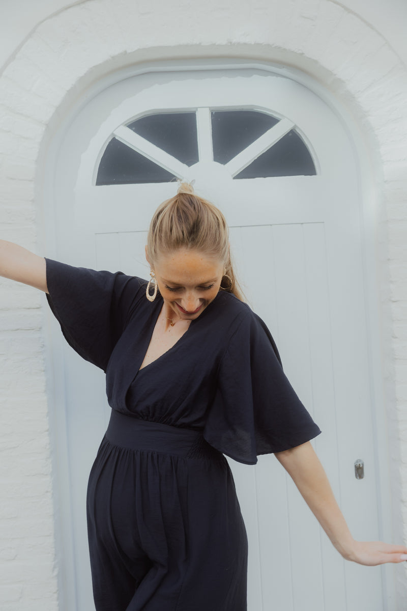 KASIRENA LONG DRESS navy blue