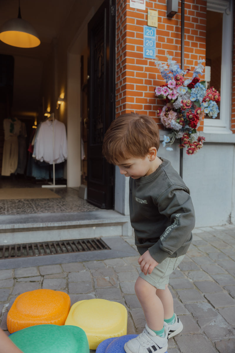 NKMRYAN STRAIGHT SHORTS 1081 groen