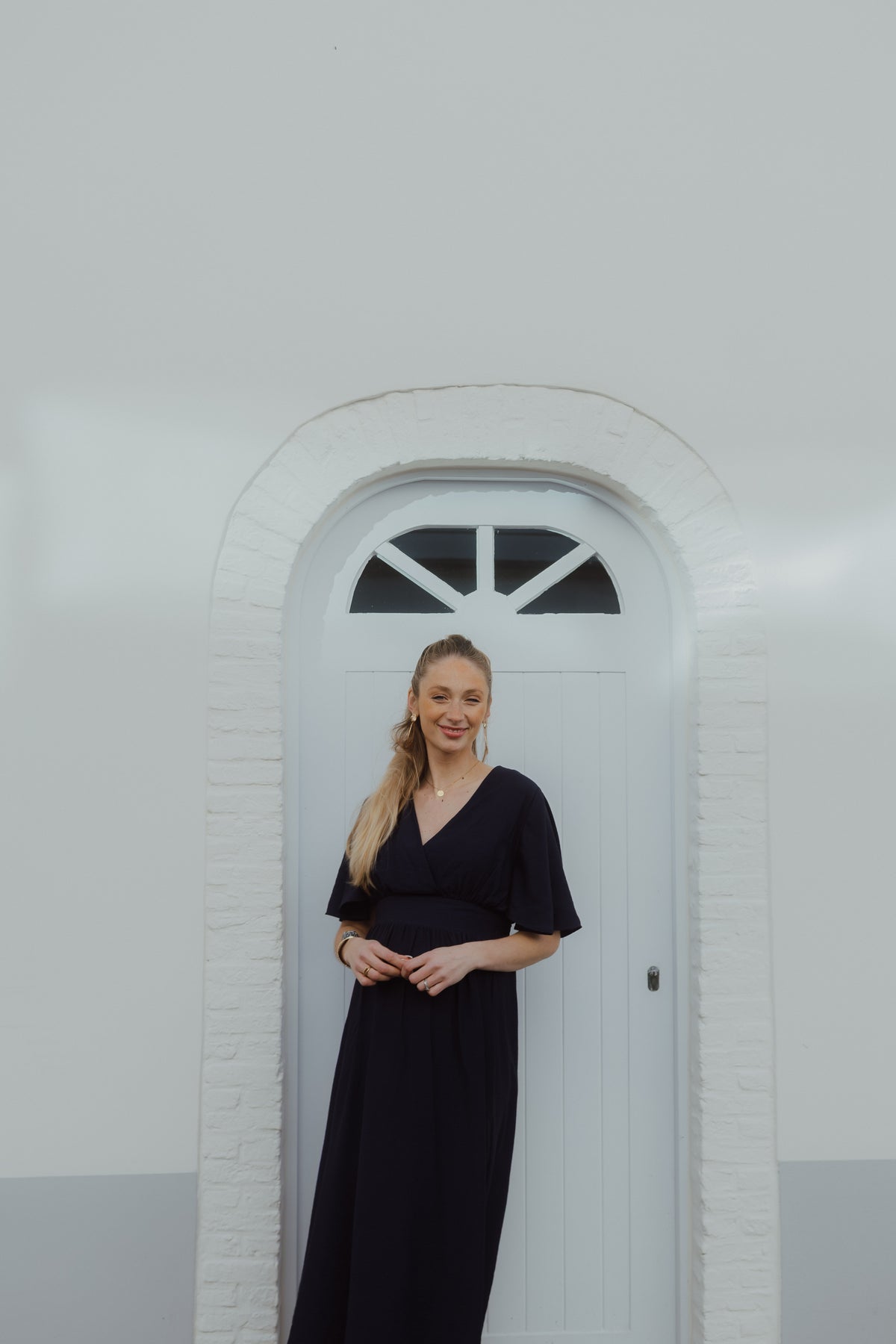 KASIRENA LONG DRESS navy blue
