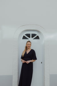KASIRENA LONG DRESS navy blue