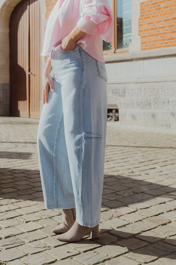 OBJMOJI ELSA SUPER BAREL JEANS light denim